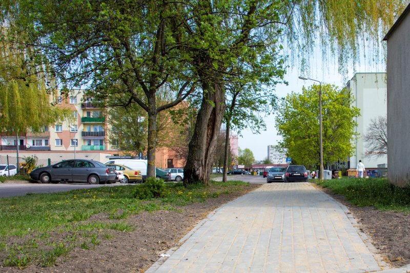 Wyremontowany chodnik na osiedlu „Aleksandrówka II”