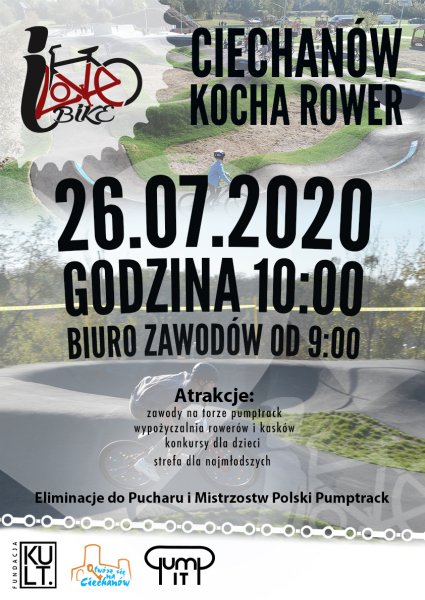 „Ciechanów kocha rower” – zawody na torze pumptrack