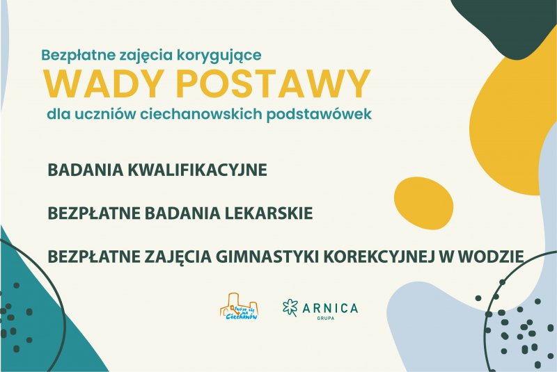 Bezpłatne zajęcia korygujące wady postawy dla uczniów ciechanowskich podstawówek