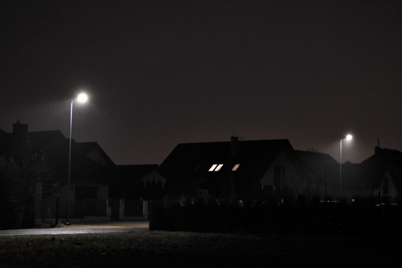 Ulica Paryska i ul. H. Szczęsnego z nowym oświetleniem