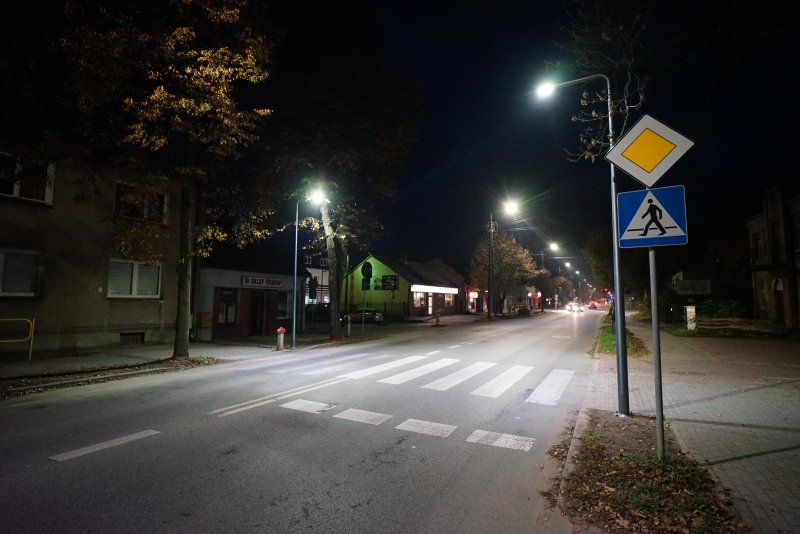 Doświetlenia kolejnych przejść dla pieszych