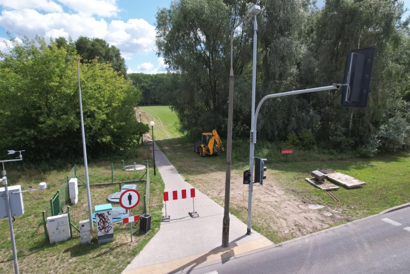 Nowa trasa rowerowa między ul. Tatarską a kładką na Łydyni