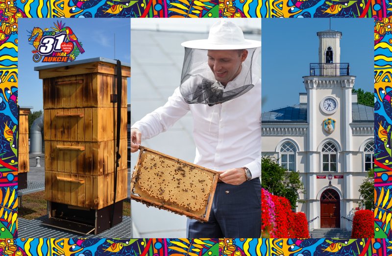 Miodobranie z prezydentem na dachu ratusza w licytacji WOŚP