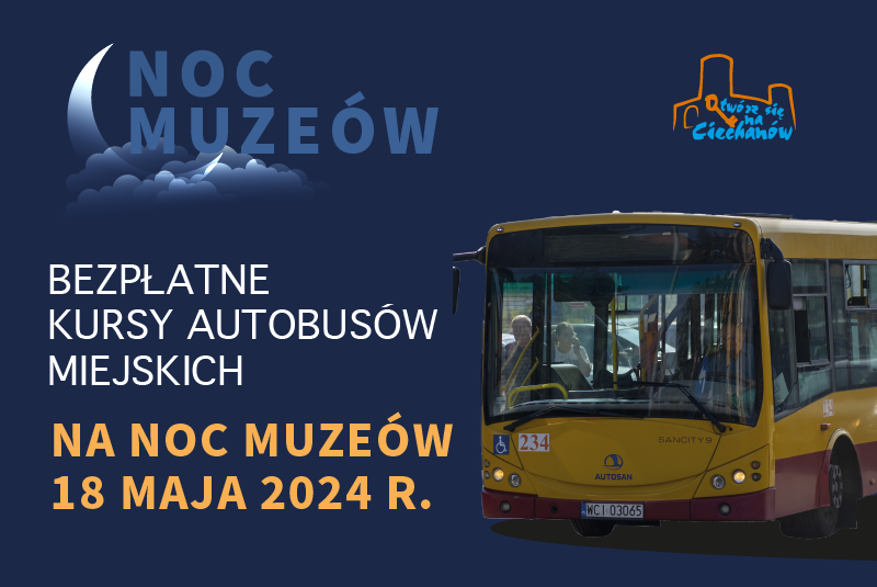 Bezpłatne autobusy komunikacji miejskiej w Noc Muzeów
