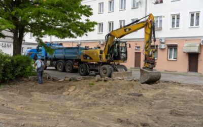 Remont drogi za Halą Pułtuską