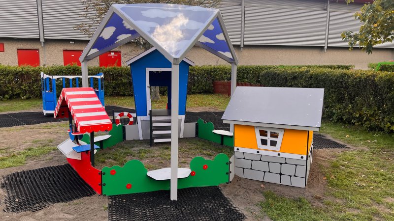 Plac zabaw Żłobka Miejskiego nr 1 po modernizacji