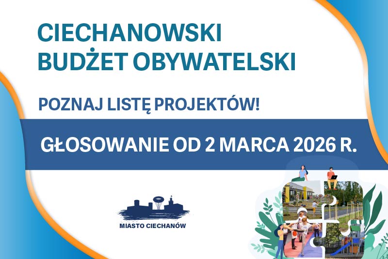 Ciechanowski Budżet Obywatelski 2026 – lista projektów