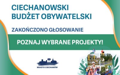 Wyniki głosowania w Ciechanowskim Budżecie Obywatelskim 2026