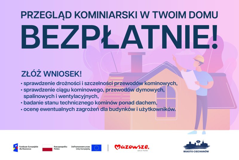 Trwa nabór zainteresowanych bezpłatnymi przeglądami kominów